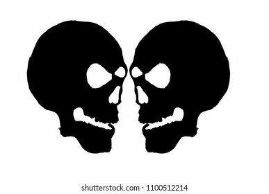 skull grapihc design vector art