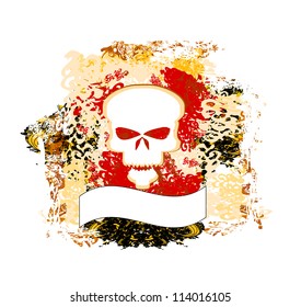  skull grunge background