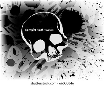 skull grunge background