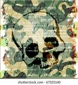 skull grunge background