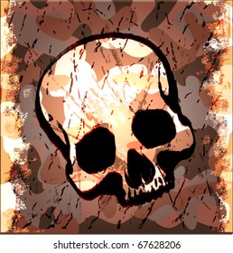 skull grunge background