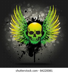 Skull Grunge Background