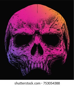 skull grunge silhouette