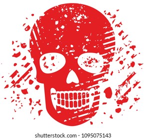skull, grunge vintage design t shirts