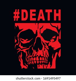 skull, grunge vintage design t shirts