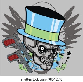 skull gun
