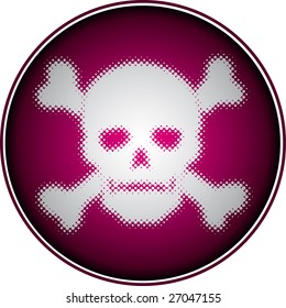 skull (halftone design element)