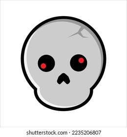 Skull Halloween Element Design Vector