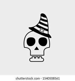 Skull, Halloween skull icon. New trendy skull vector illustration symbol