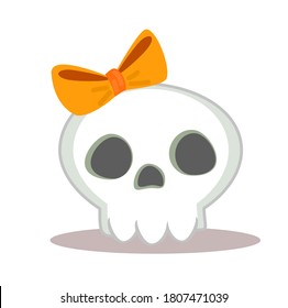 The Skull for Halloween Vector