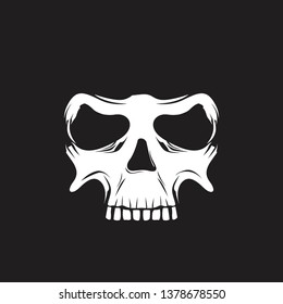 skull hand drawn