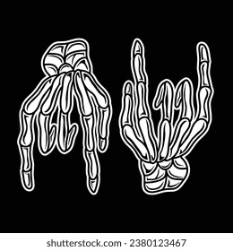 Skull Hand drawn Art Vector Design illustration