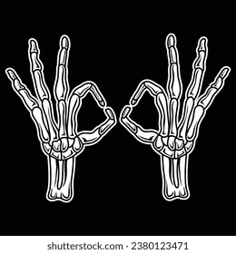 Skull Hand drawn Art Vector Design illustration