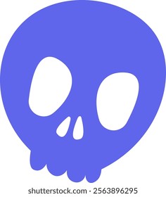 Skull Hand Drawn Icon Vector Illustration