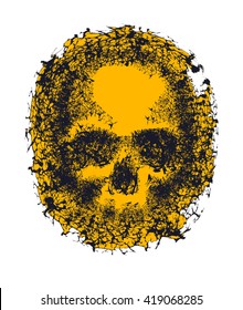 Skull. Hand drawn vector illustration