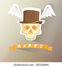 Skull happy image