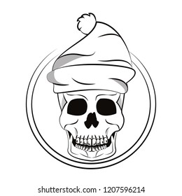 Skull with hat