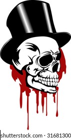 Skull with  hat