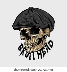 skull hat illustration This illustration is vector based with an editable EPS file