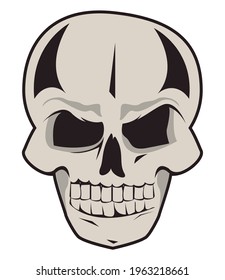 skull head bone isolated icon