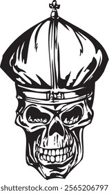 Skull Head clip art illustration vector streetwear element tattoo sticker 
