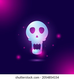 skull head to complement the halloween design