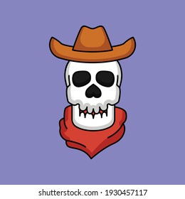 Diseño de una linda mascota para la cabeza de cráneo 