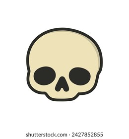 Skull head eps vector file 
