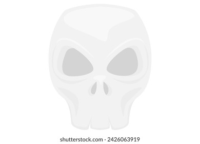 Skull Head Fortune Flat Sticker Design