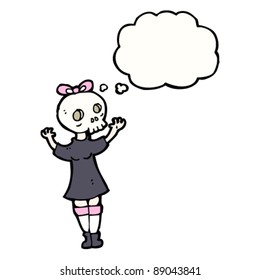 skull head girl