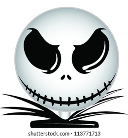 Skull head Halloween icon