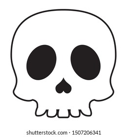 skull head halloween isolated icon