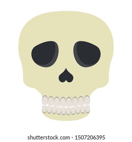 skull head halloween isolated icon