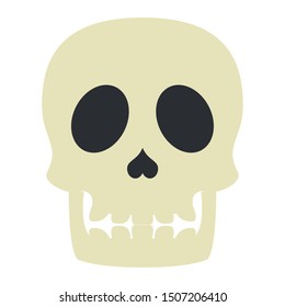 skull head halloween isolated icon