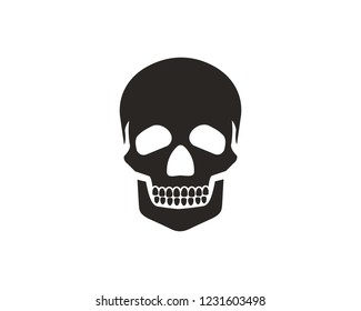 Skull head icon sign symbol