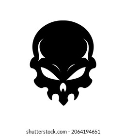 Skull head icon symbol. Vector image