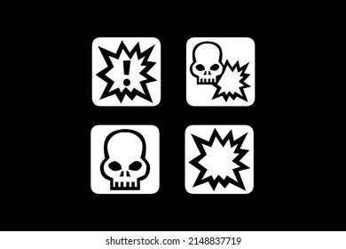 Symbol für Skull-Head-Symbol, Vektordesign-Symbol
