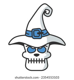 Skull head icon vector on trendy design