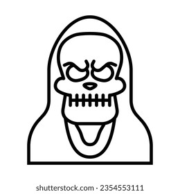 Skull head icon vector on trendy design