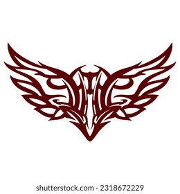 Skull head illustration logo mascot art design