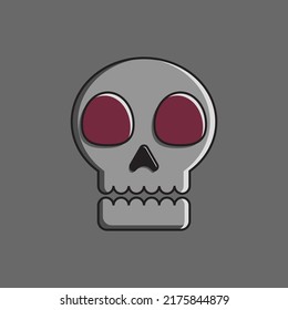 skull head illustrator vector graphics great for daily use icons