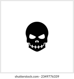 Skull Head Logo Design Vector Illustration - Vector