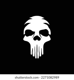 skull head logo icon design inspiration	