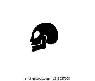 Skull head logo and symbol vector