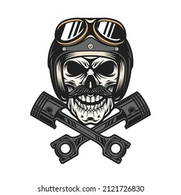Skull Head Mascot Logo Design