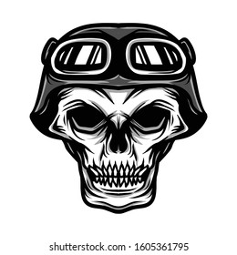 a skull head mascot vector design

