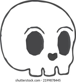 Skull head pattern modified for Halloween season