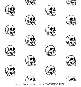 Skull Head
Pattern Seamless Continuous Background Wallpaper 
Cartoons Cute Funny Drawing Sketch Doodle Illustration Hand Drawn Freehand Free Hand