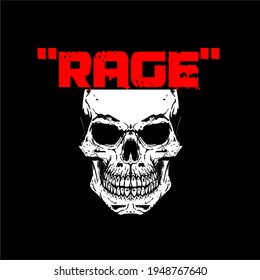 Skull Head Rage Mixed Martial Arts