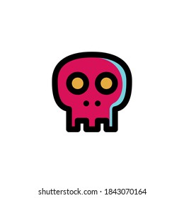 Skull Head, Skeleton, Ghost, Death Icon
